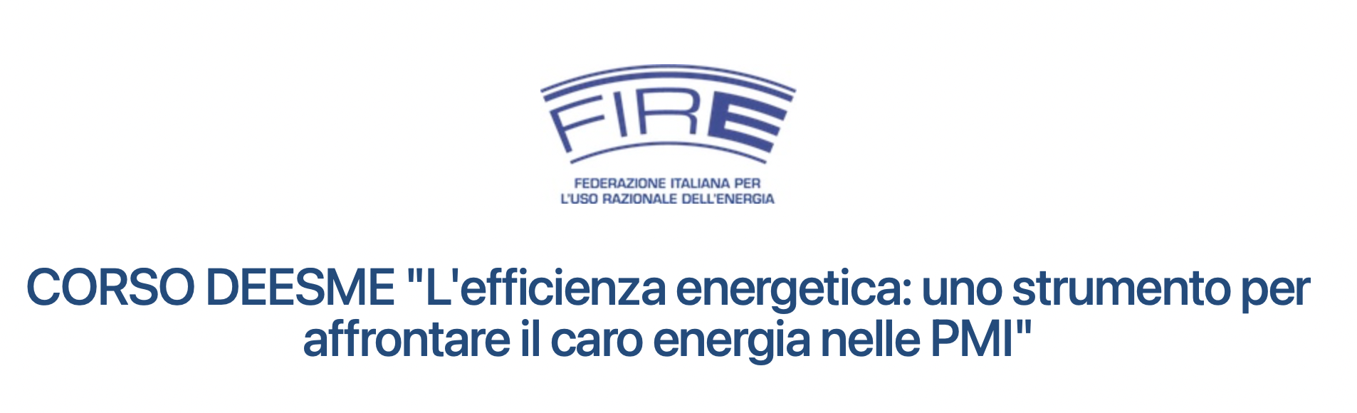 L’efficienza energetica: uno strumento per affrontare il caro energia nelle PMI